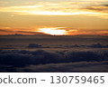 Sunrise light rising from under the sea of clouds 130759465