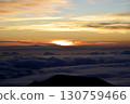 Sea of clouds and sunrise view from Mauna Kea 130759466