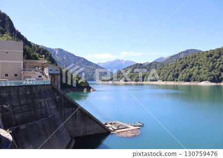 Lake Kurobe, one of the leading artificial lakes in the Hokuriku region 130759476