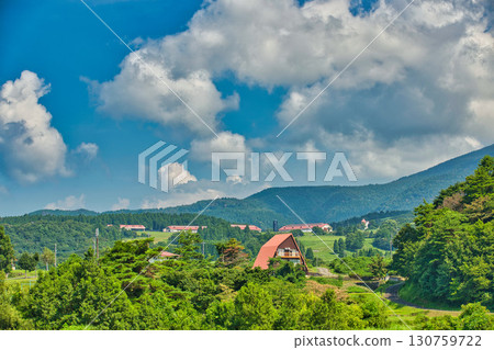 Rokuroshi Plateau in summer 130759722