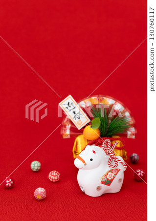 馬年新年材料 白馬與金草編包 新年裝飾 Chirimen 包 130760117