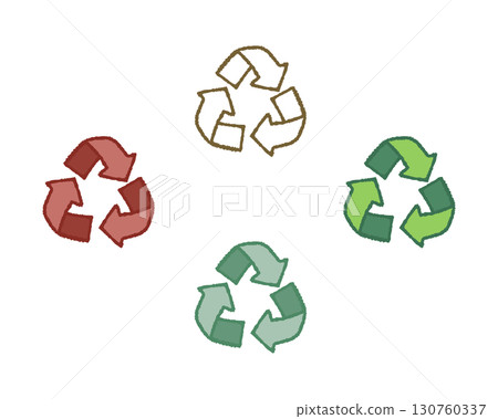 回收標記顏色變化集 130760337
