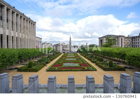 Mont des Arts Gardens, Brussels, Belgium Mont des Arts Gardens, Brussels, Belgium 130760941