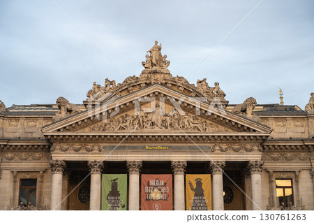 Place de la Bourse and Stock Exchange, Brussels, Belgium Place de la Bourse and Stock Exchange, Brussels, Belgium 130761263