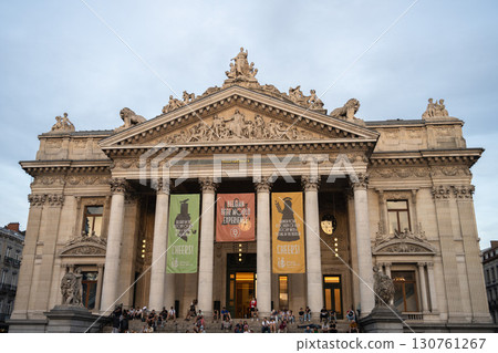 Place de la Bourse and Stock Exchange, Brussels, Belgium Place de la Bourse and Stock Exchange, Brussels, Belgium 130761267