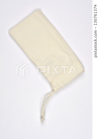 Off-white fabric pouch 130761374