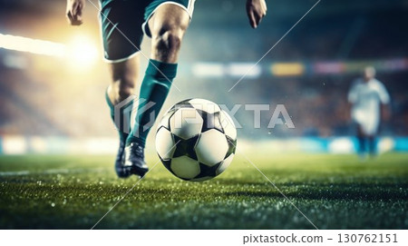 Soccer Match Day Energy. Generative ai 130762151