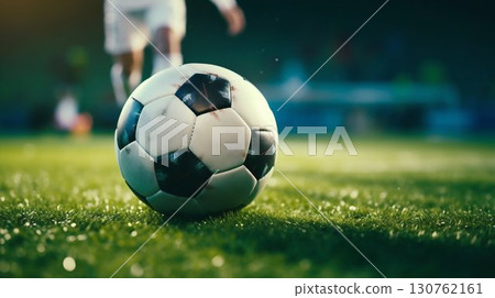Soccer Match Day Energy. Generative ai 130762161