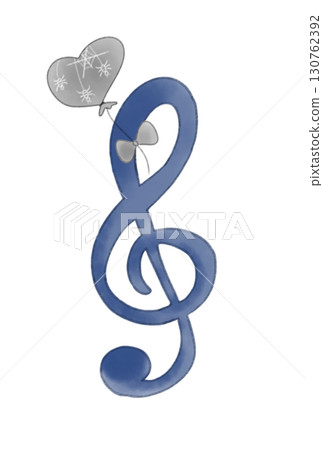 高音譜號與萬聖節氣球 130762392