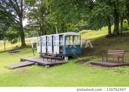 Kurohime Plateau in autumn with cosmos in full bloom 130762407