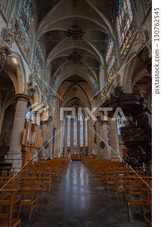 Notre Dame du Sablon Church, Brussels, Belgium Notre Dame du Sablon Church, Brussels, Belgium 130762545