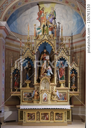 Main altar in the church of Saint Matthew in Stitar, Croatia 130763150