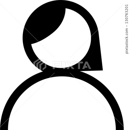 Young Woman Pictogram 130763201