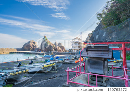Scenery of Kosode Fishing Port in Kuji City, Iwate Prefecture 130763272