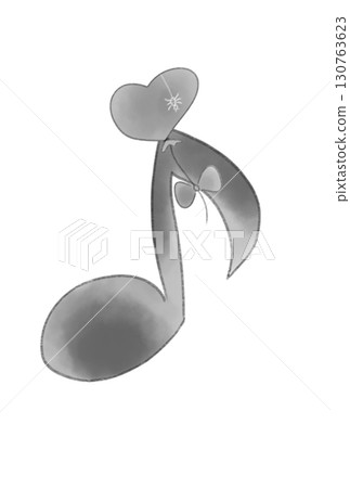 Musical notes with Halloween balloons Musical notes with Halloween balloons 130763623