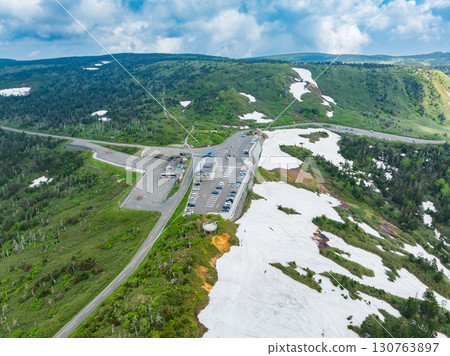 "Akita Prefecture" Hachimantai Aspite Line Spring scenery 130763897