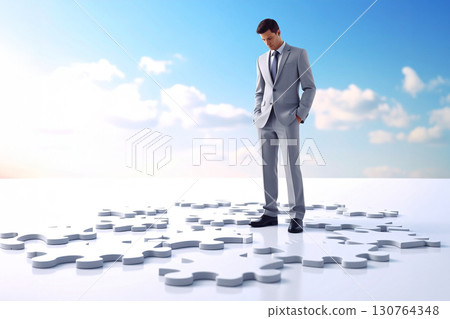 walking on the pieces of the big puzzle walking on the pieces of the big puzzle 130764348