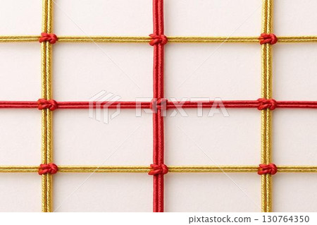 New Year's Mizuhiki background material: A gorgeous Japanese design in gold, silver and red New Year's Mizuhiki background material: A gorgeous Japanese design in gold, silver and red 130764350