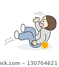 Falling woman, falling elderly person 130764621