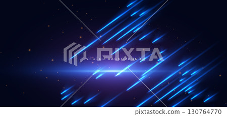 Blue lighting effect shining diagonal on drak background. Blue lighting effect shining diagonal on drak background. 130764770