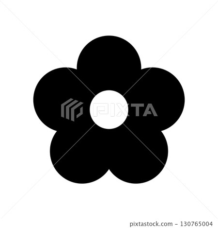 簡單的花圖示插圖 130765004