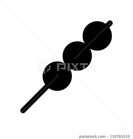 Illustration of a simple skewered dumpling 130765010