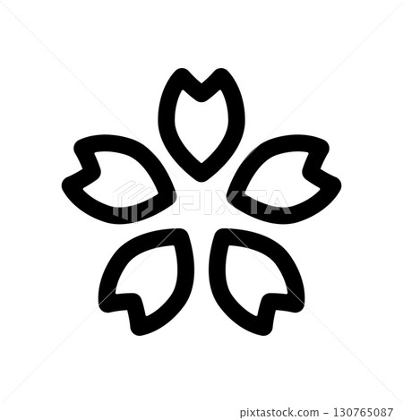 Cherry blossom icon illustration 130765087