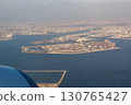 Osaka Kansai Expo site under construction as seen from an airplane 130765427
