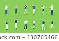 Illustration set of people spending autumn 130765466