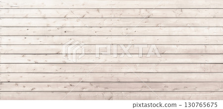淺白色木色和木紋的水平木柵欄的背景圖像 130765675