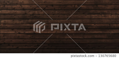 Background image of a dark brown horizontal wooden fence with grain Background image of a dark brown horizontal wooden fence with grain 130765680