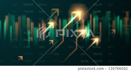 business vector illustration design Stock market charts or Forex trading charts for business and finance ideas. 130766082