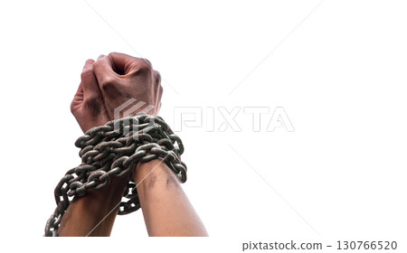 Arms Bounded with iron chain 130766520
