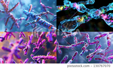 3D illusstration of cancerous tissue observed 3D illusstration of cancerous tissue observed 130767070