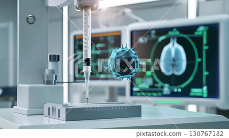 Biopsy needle extracting tissue Biopsy needle extracting tissue 130767182