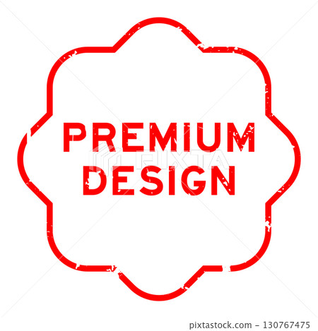 Grunge red premium design word square rubber seal stamp on white background 130767475