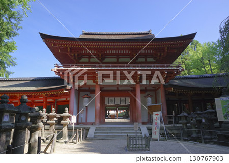 奈良縣世界遺產春日大社大樓門 130767903