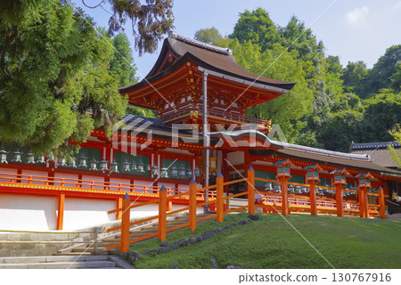 The main hall of Kasuga Taisha Shrine, a World Heritage Site in Nara Prefecture 130767916