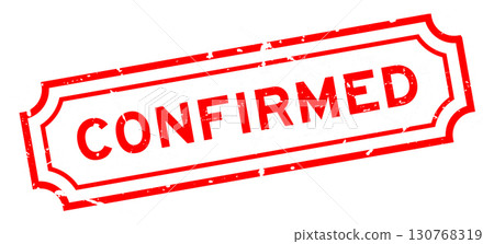 Grunge red confirmed word rubber seal stamp on white background Grunge red confirmed word rubber seal stamp on white background 130768319