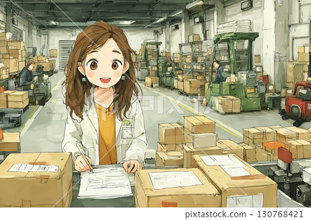 Miyu Series: Miyu in a scene shipping medicines to hospitals 130768421