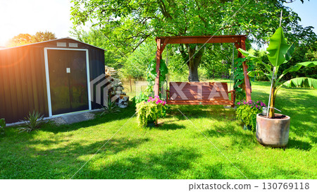 Tropicals plant at a luxury european garden. Tropicals plant at a luxury european garden. 130769118