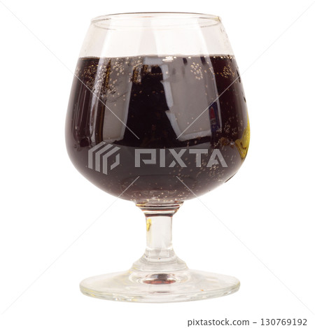 Cola in Wine Glass Minimalist Studio Shot on white background Cola in Wine Glass Minimalist Studio Shot on white background 130769192