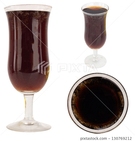 Cola in Wine Glass Minimalist Studio Shot on white background Cola in Wine Glass Minimalist Studio Shot on white background 130769212