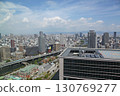 從淀屋橋天空露台向東望去的淀屋橋門樓 130769277