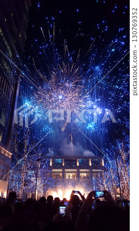 Fireworks and illuminations that light up the city's night sky 130769352
