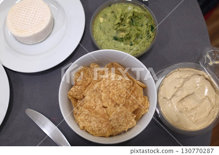 nachos as typical aperitiv mexican food nachos as typical aperitiv mexican food 130770287