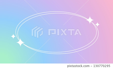 Cute gradient background and star frame 130770295