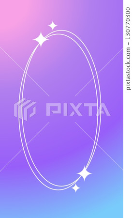 Cute gradient background and star frame 130770300