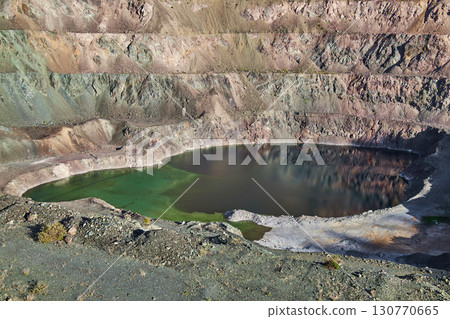 Mineral deposit, lead mining in open pit Mineral deposit, lead mining in open pit 130770665