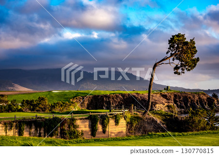Pebble Beach golf course, Monterey, California, usa Pebble Beach golf course, Monterey, California, usa 130770815